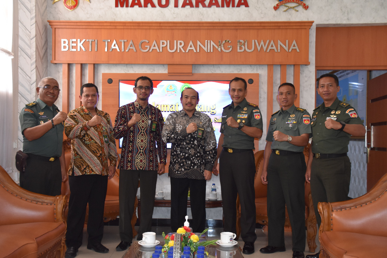 Danrem 073/Makutarama Sambut Kunjungan Ketua Pengadilan Agama Salatiga